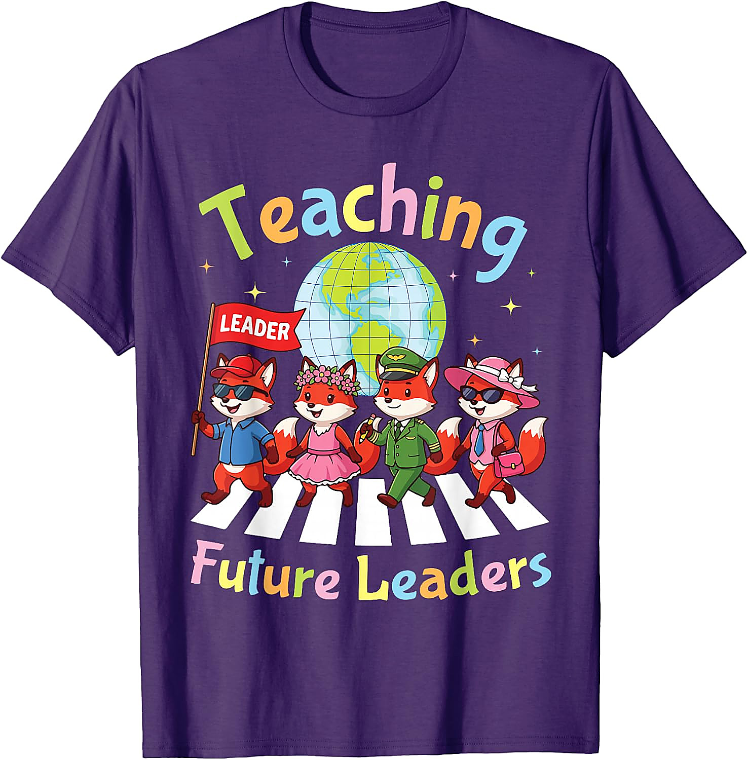 Teaching Future Leaders Fox Teacher T-Shirt | Back to School