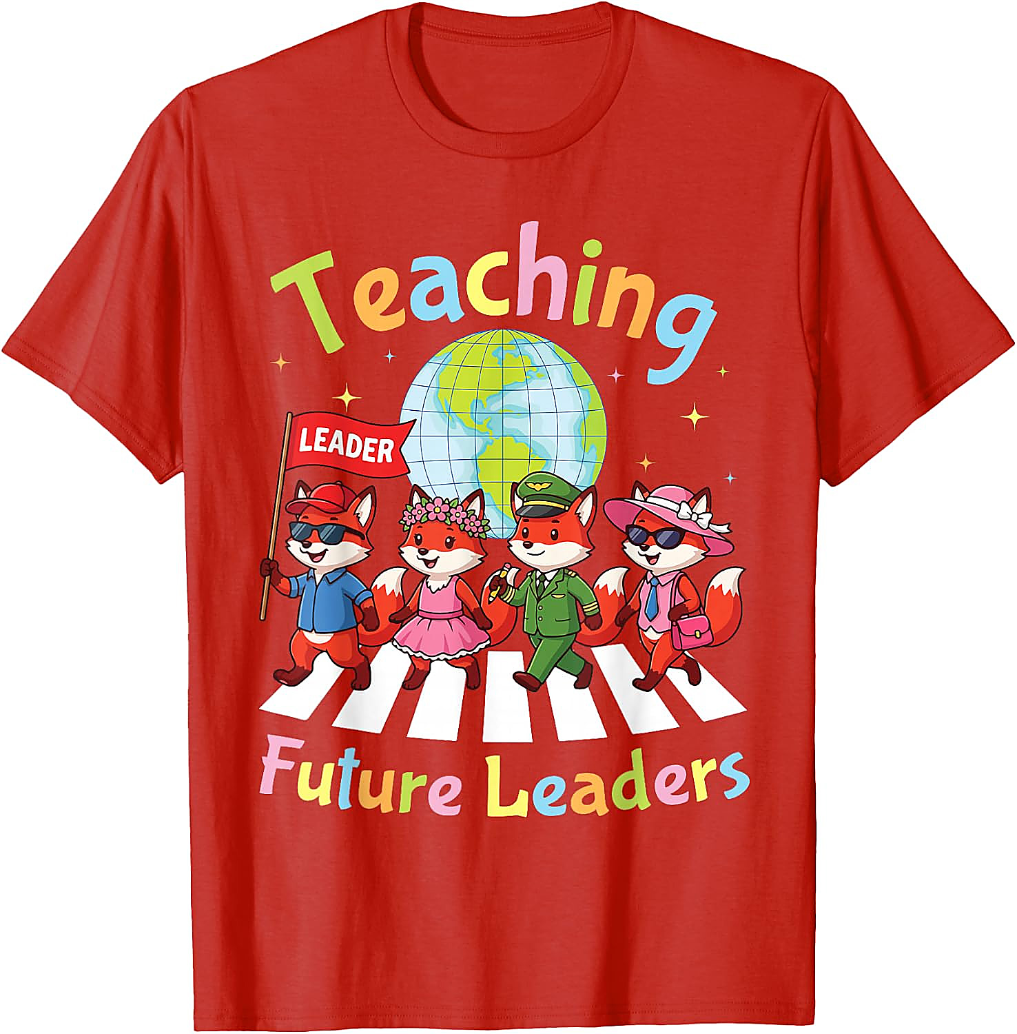 Teaching Future Leaders Fox Teacher T-Shirt | Back to School