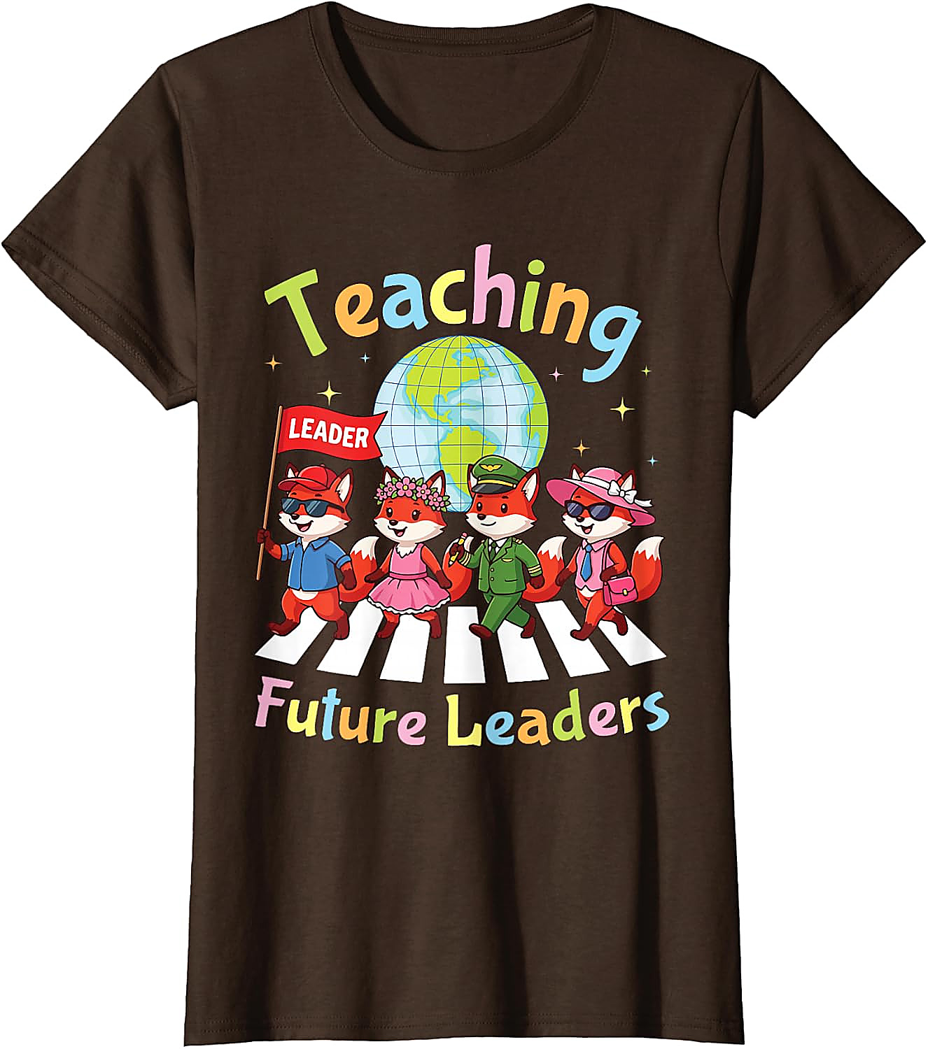 Teaching Future Leaders Fox Teacher T-Shirt | Back to School