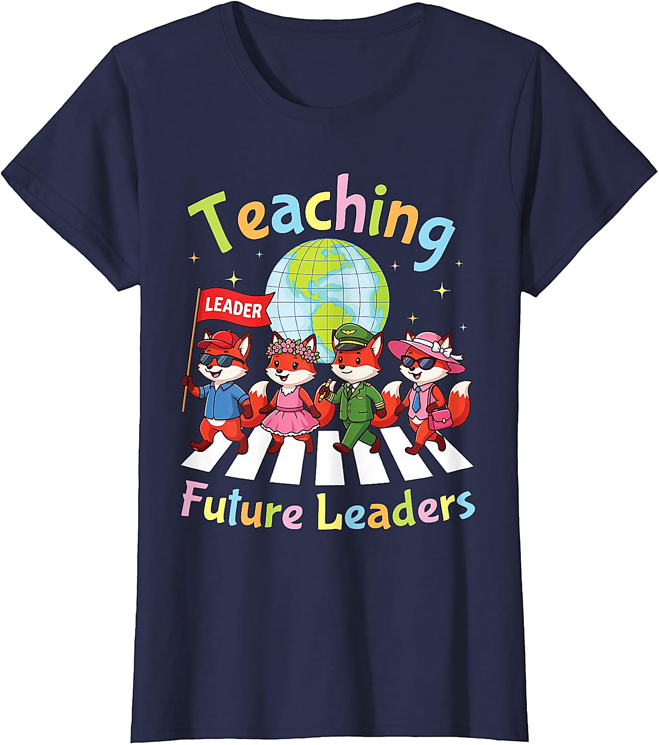 Teaching Future Leaders Fox Teacher T-Shirt | Back to School