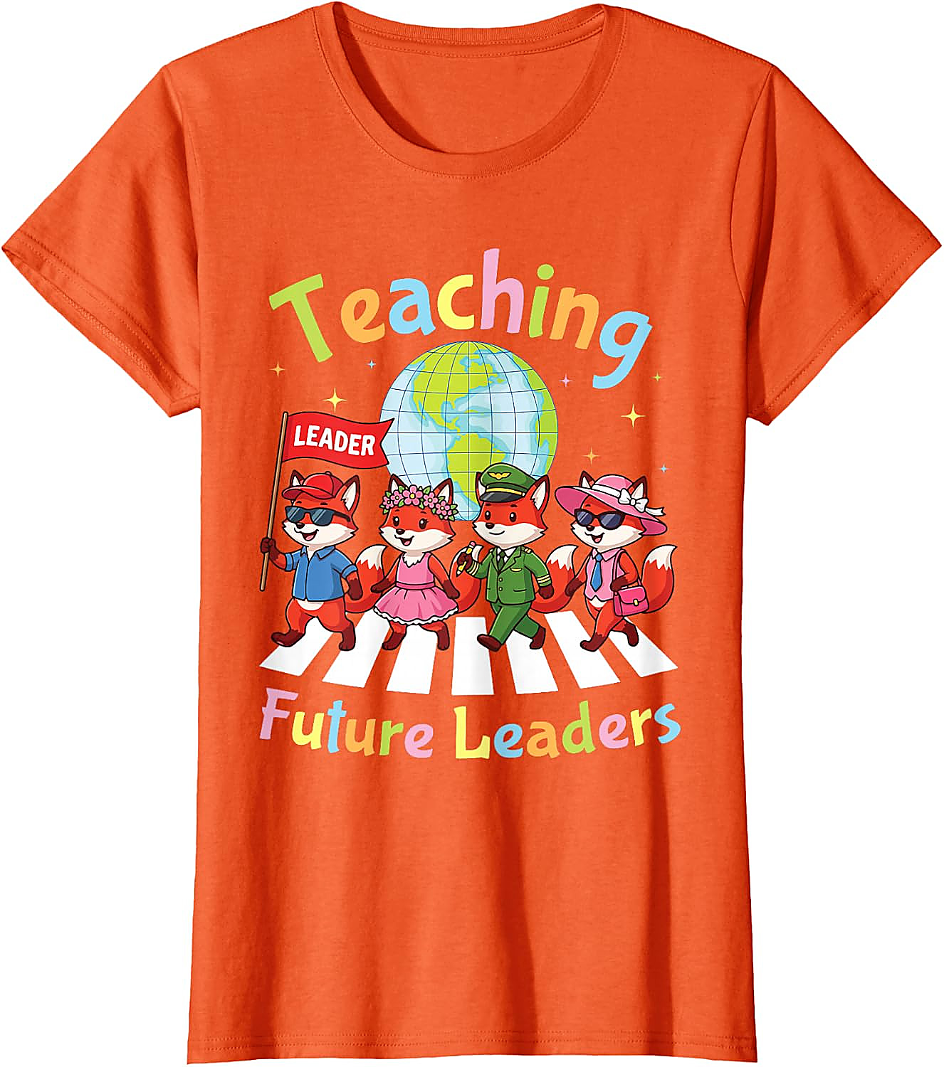 Teaching Future Leaders Fox Teacher T-Shirt | Back to School