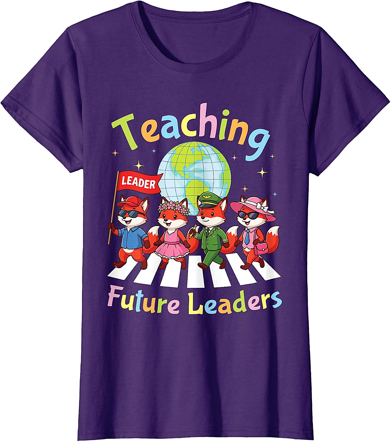 Teaching Future Leaders Fox Teacher T-Shirt | Back to School