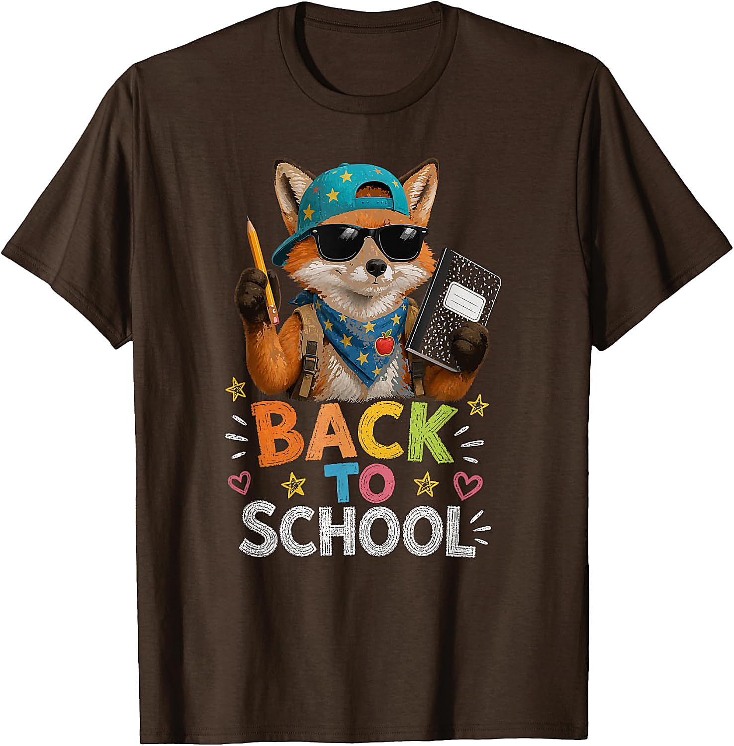 Cool Fox Back to School T-Shirt | Funny Graphic Tee