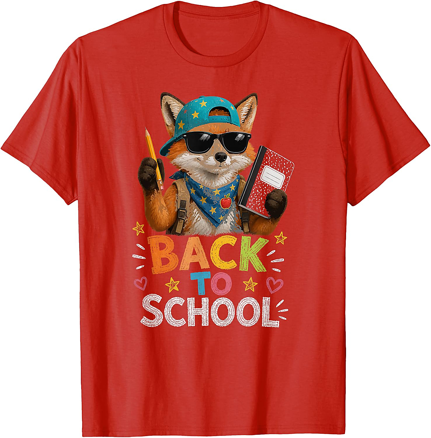 Cool Fox Back to School T-Shirt | Funny Graphic Tee