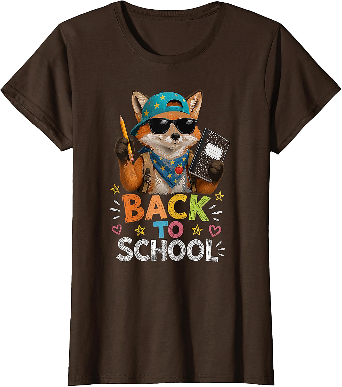 Cool Fox Back to School T-Shirt | Funny Graphic Tee