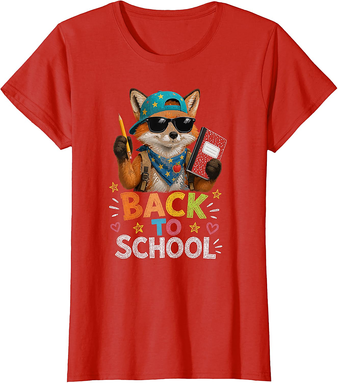 Cool Fox Back to School T-Shirt | Funny Graphic Tee