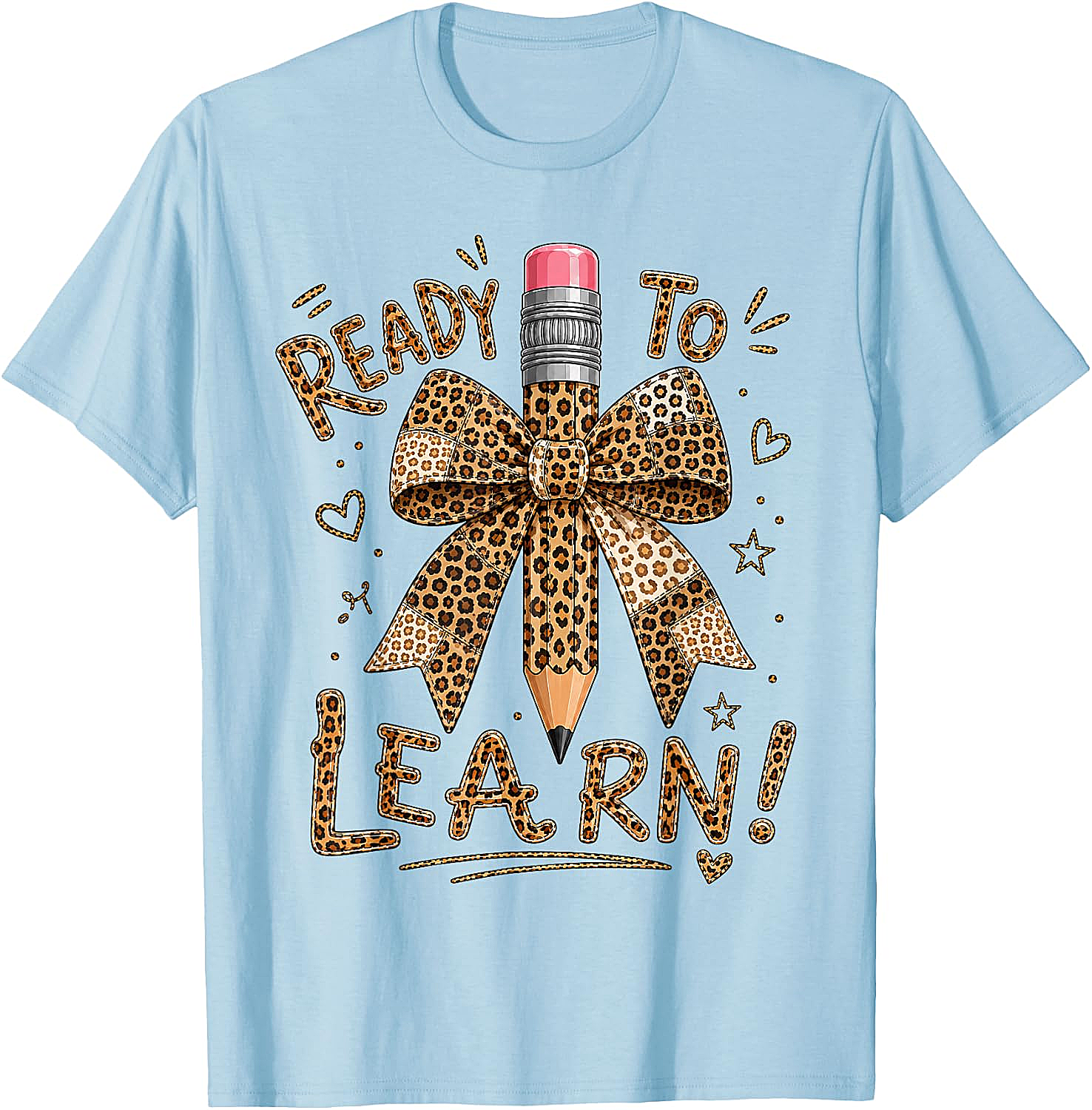 Ready to Learn Pencil Bow Back to School T-Shirt