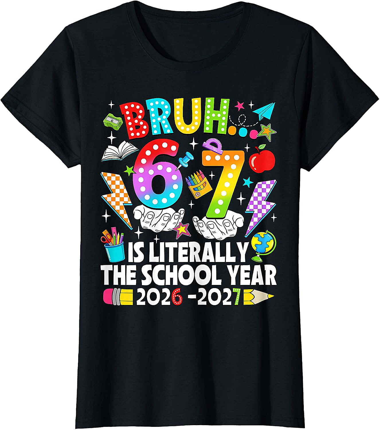 Bruh 6 7 School Year 2026-2027 Meme Back to School Tee