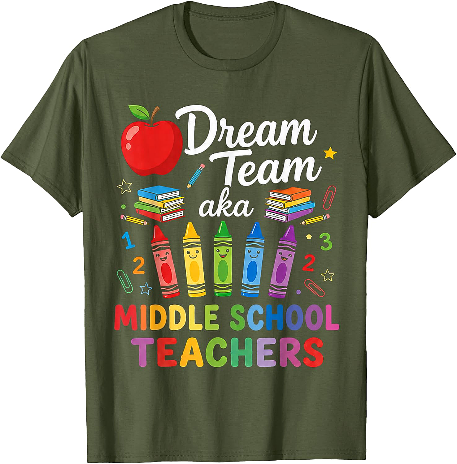 Middle School Teachers Dream Team T-Shirt Back to School Gift
