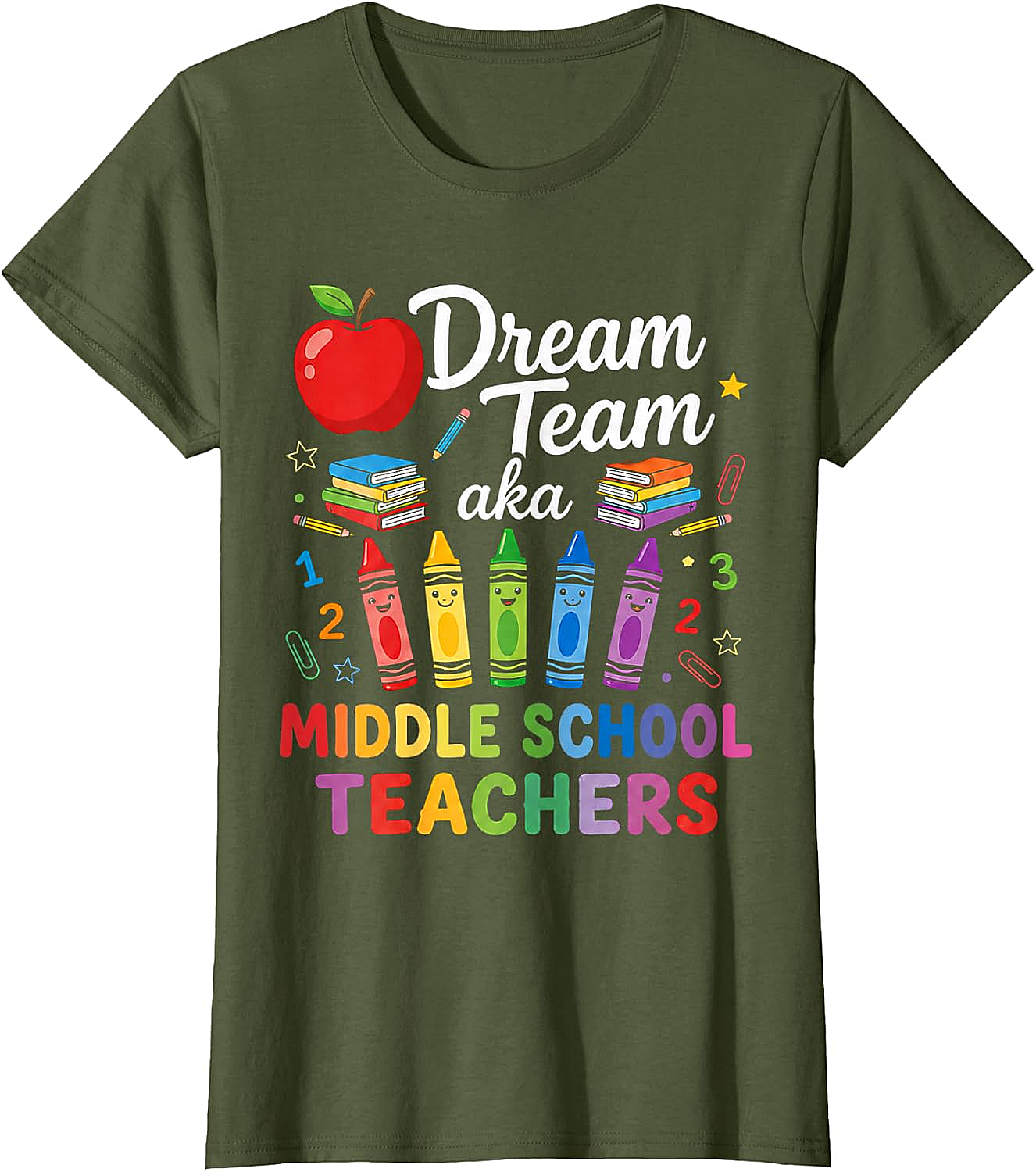 Middle School Teachers Dream Team T-Shirt Back to School Gift