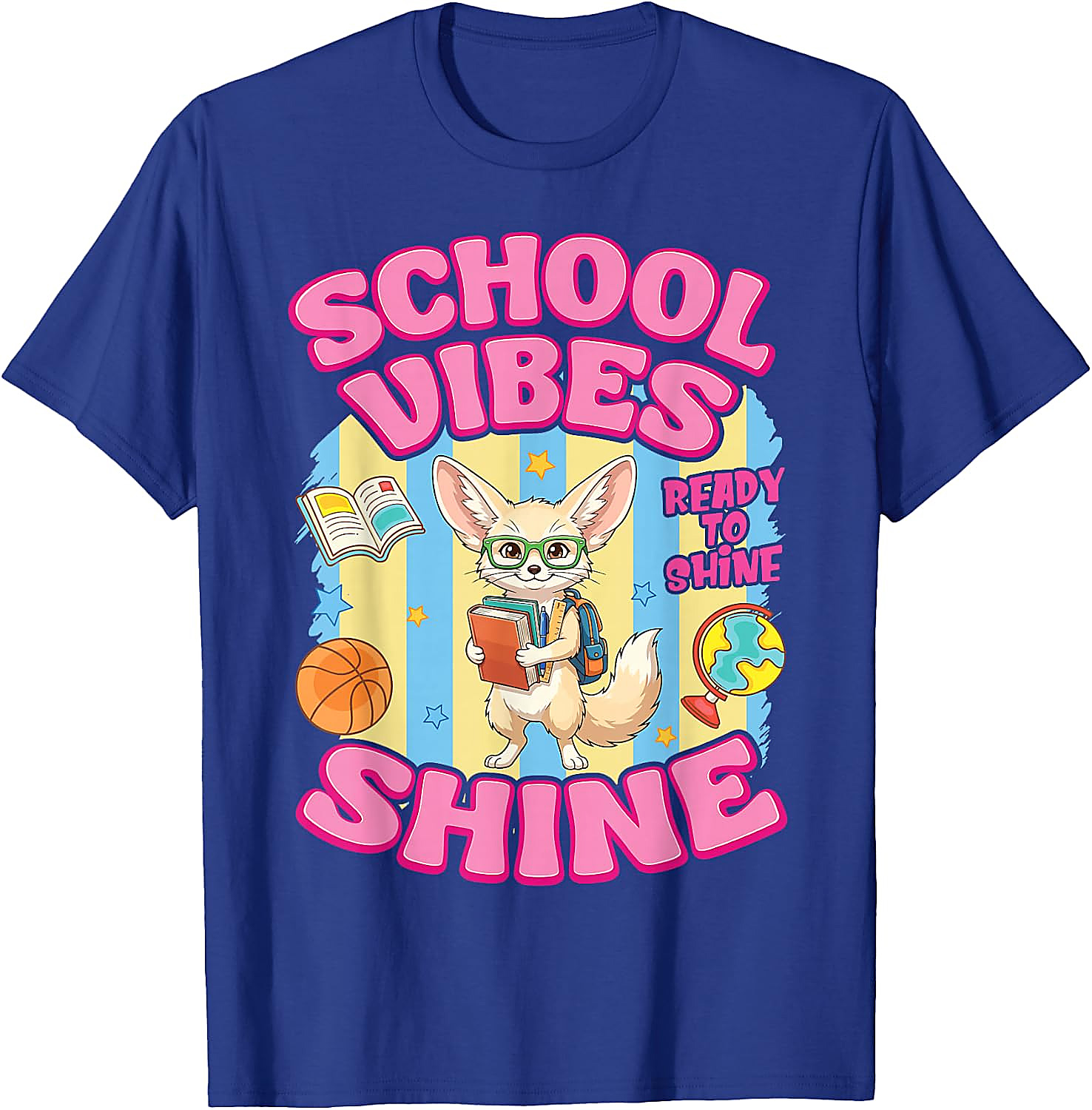 Fennec Fox Back to School Vibes T-Shirt | Cute Student Tee