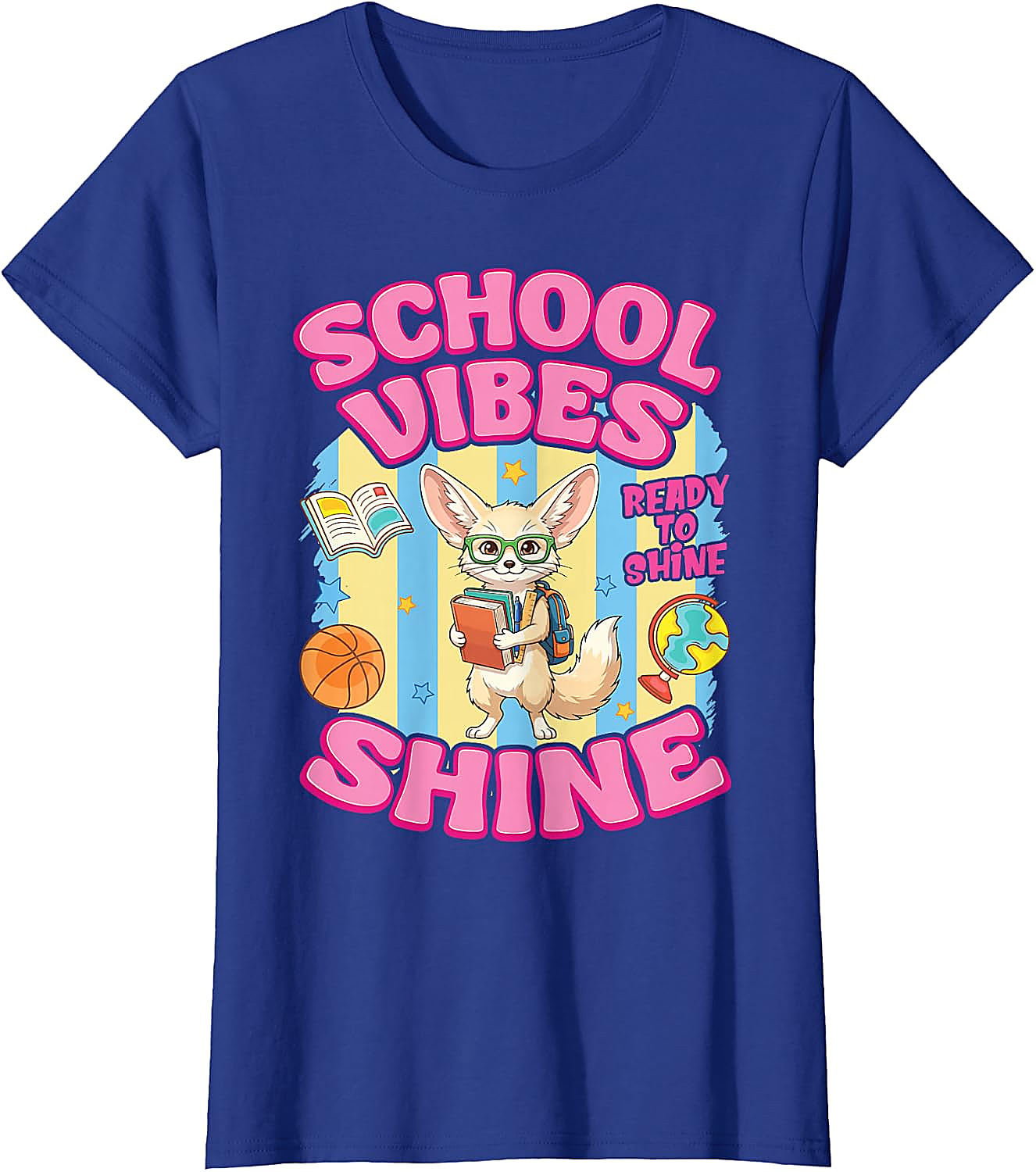 Fennec Fox Back to School Vibes T-Shirt | Cute Student Tee