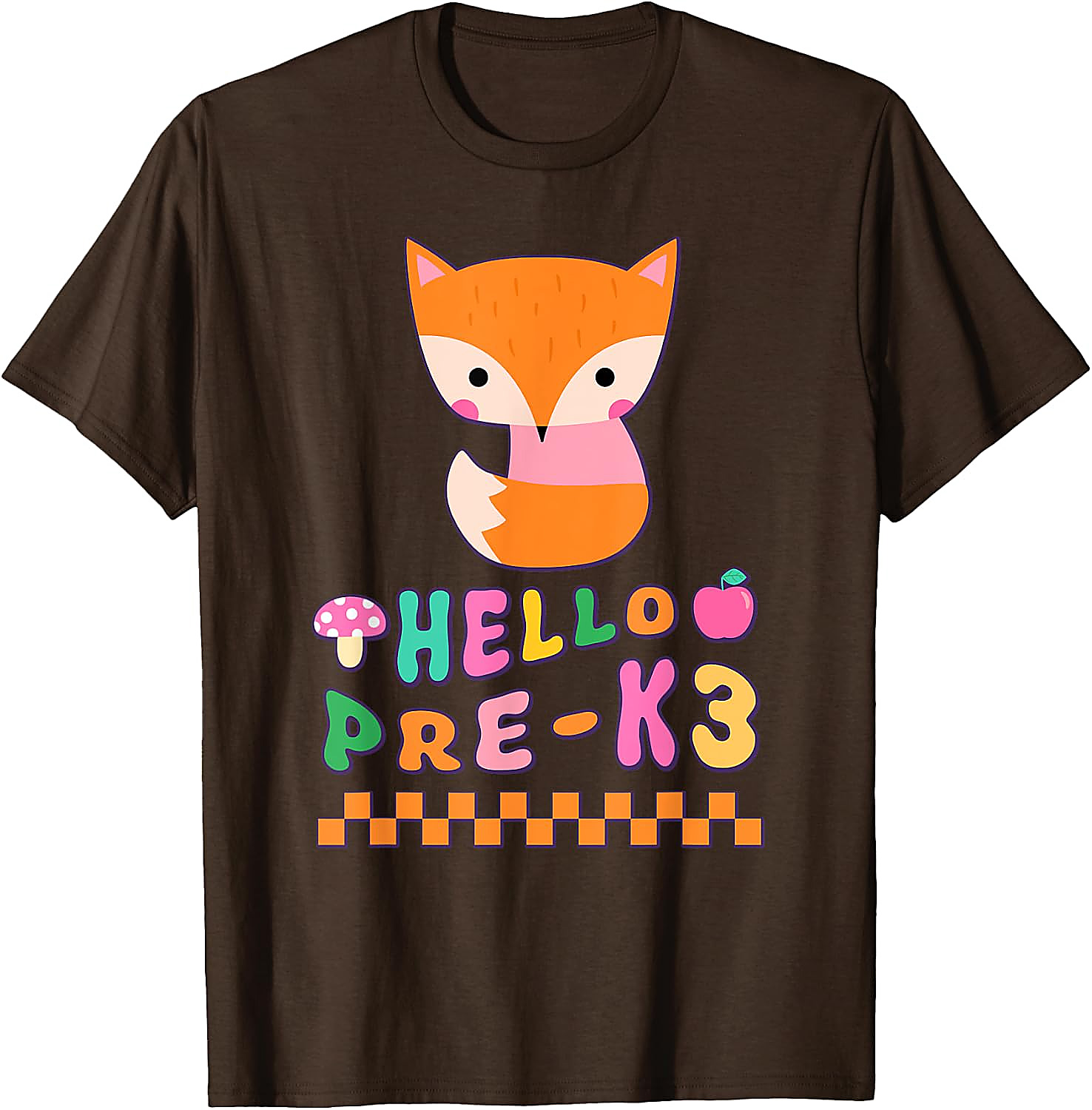 Cute Fox Hello Pre-K3 T-Shirt | Back To School Tee