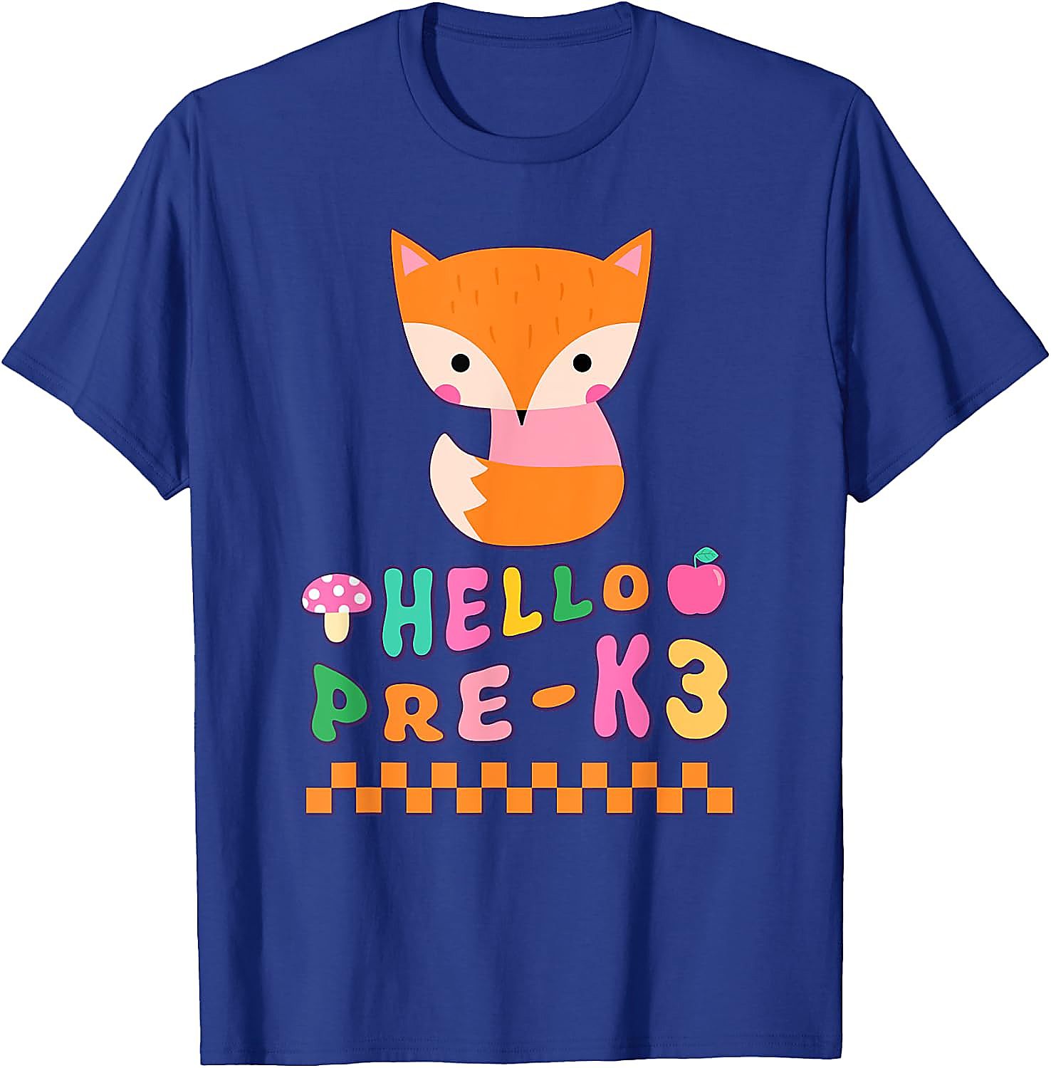 Cute Fox Hello Pre-K3 T-Shirt | Back To School Tee