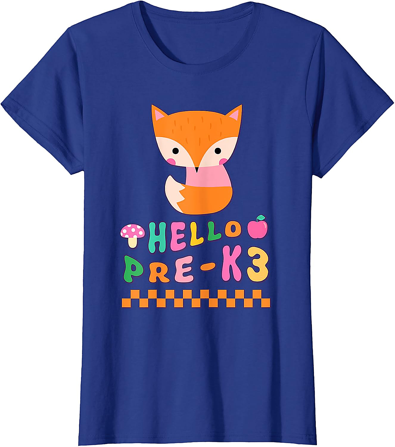 Cute Fox Hello Pre-K3 T-Shirt | Back To School Tee