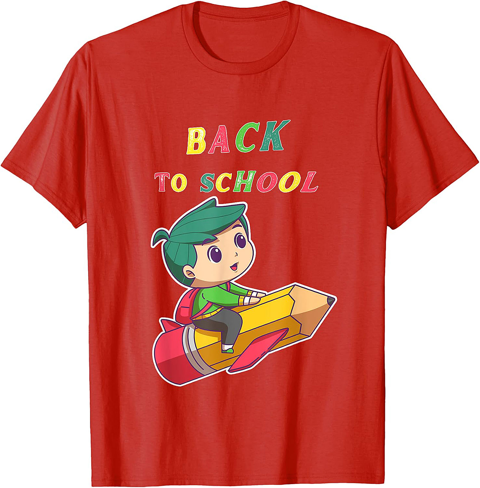 Kids' Back to School T-Shirt - Pencil Rocket Graphic Tee