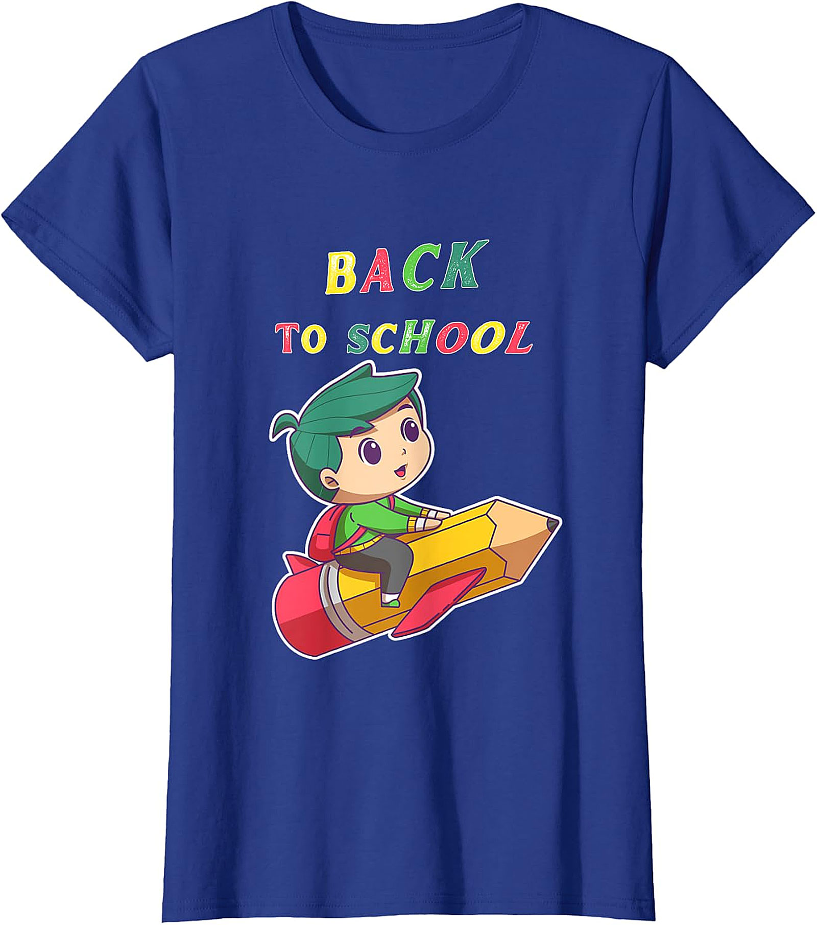 Kids' Back to School T-Shirt - Pencil Rocket Graphic Tee