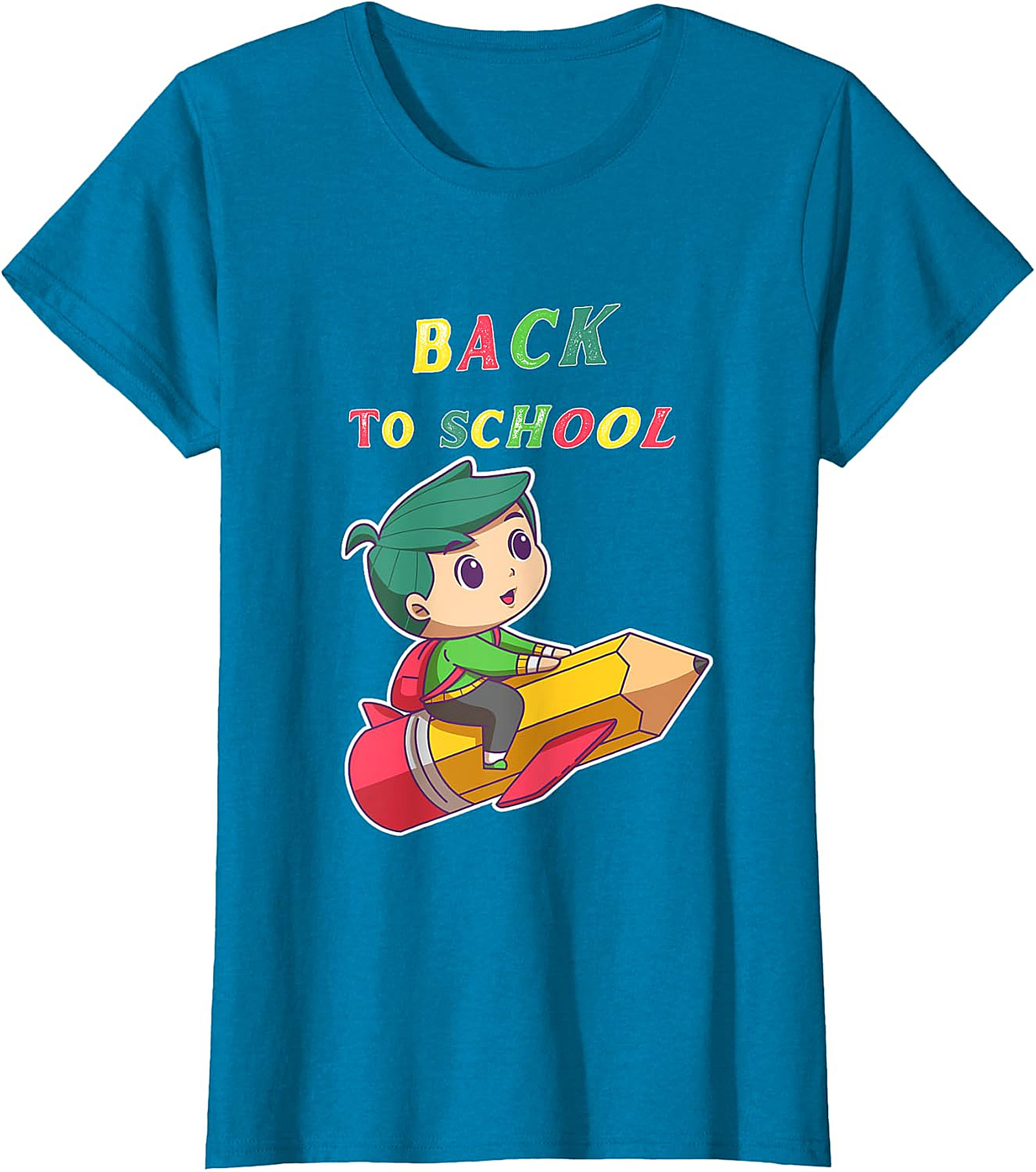 Kids' Back to School T-Shirt - Pencil Rocket Graphic Tee