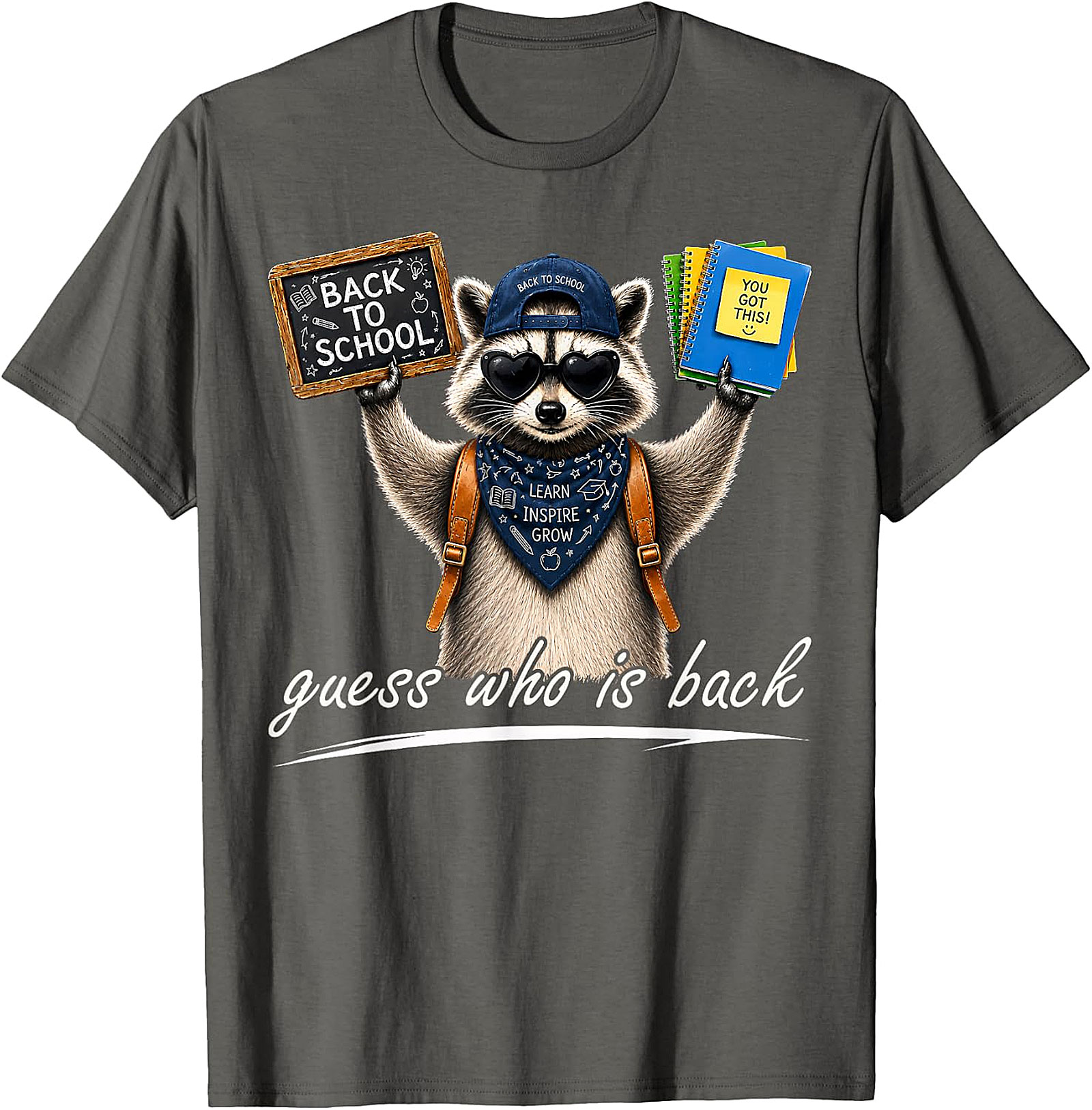 Cool Raccoon Back to School Tee | "Guess Who Is Back"