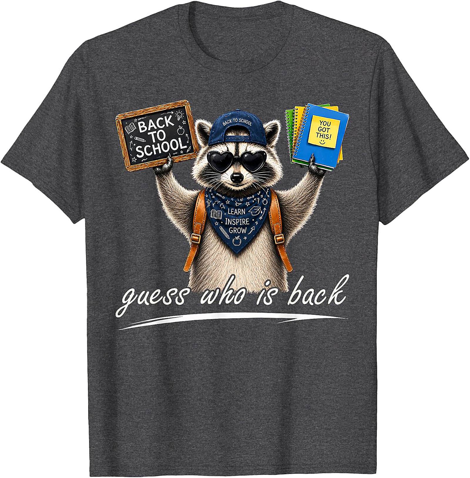 Cool Raccoon Back to School Tee | "Guess Who Is Back"