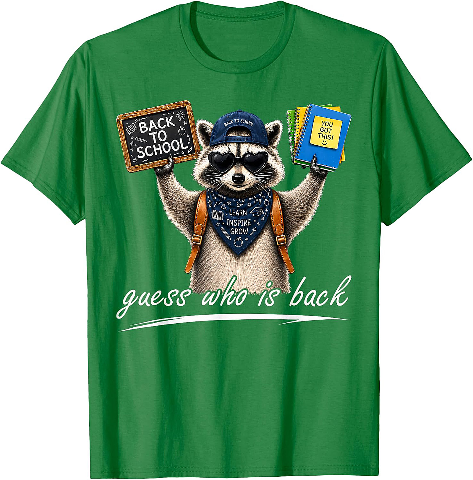 Cool Raccoon Back to School Tee | "Guess Who Is Back"