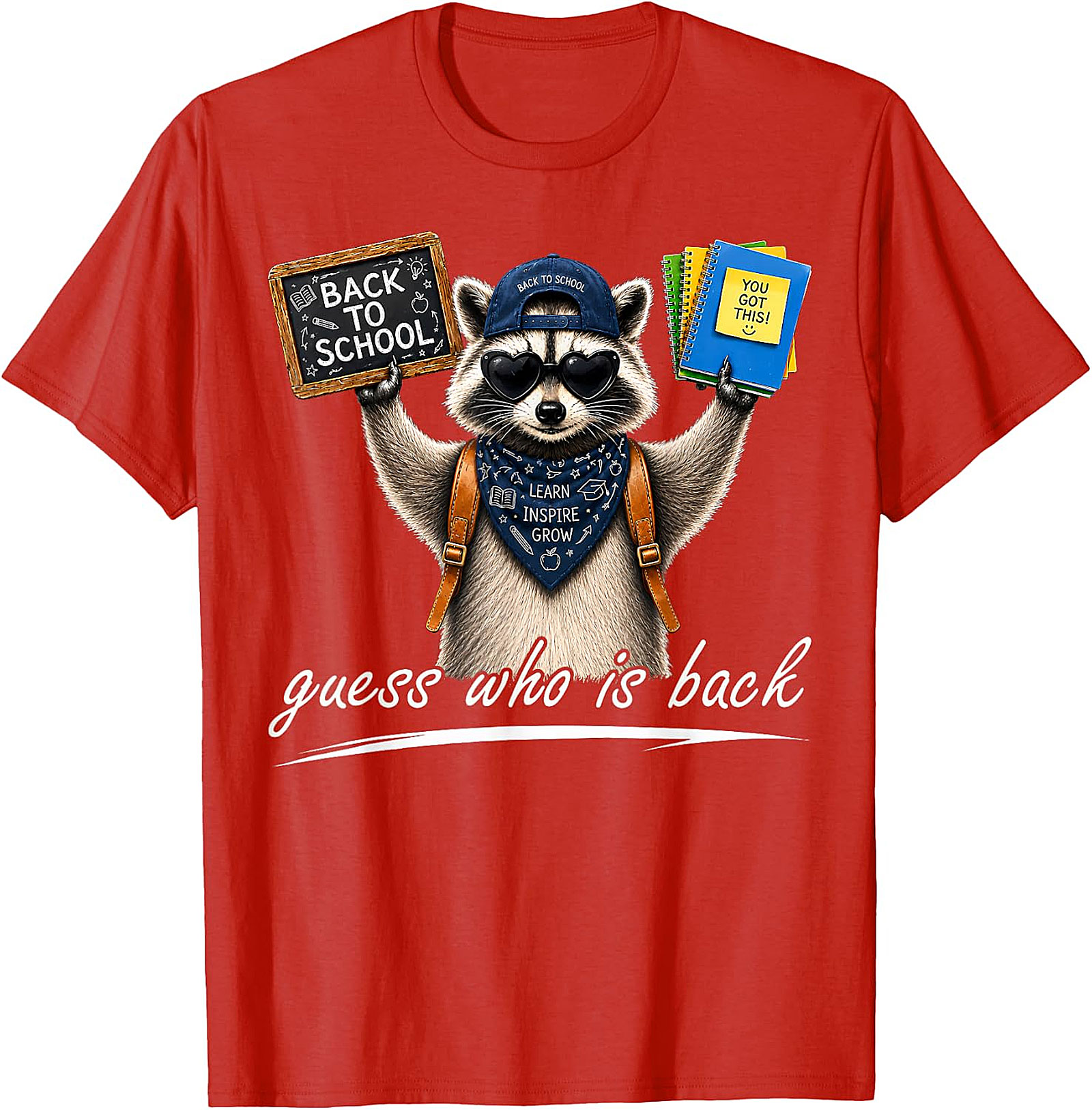 Cool Raccoon Back to School Tee | "Guess Who Is Back"