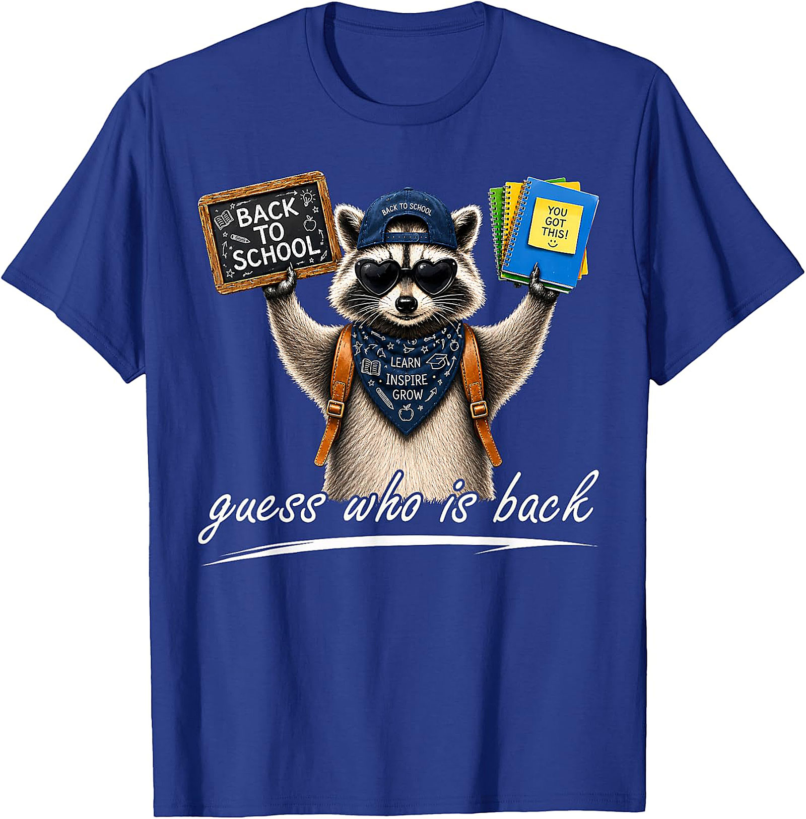 Cool Raccoon Back to School Tee | "Guess Who Is Back"
