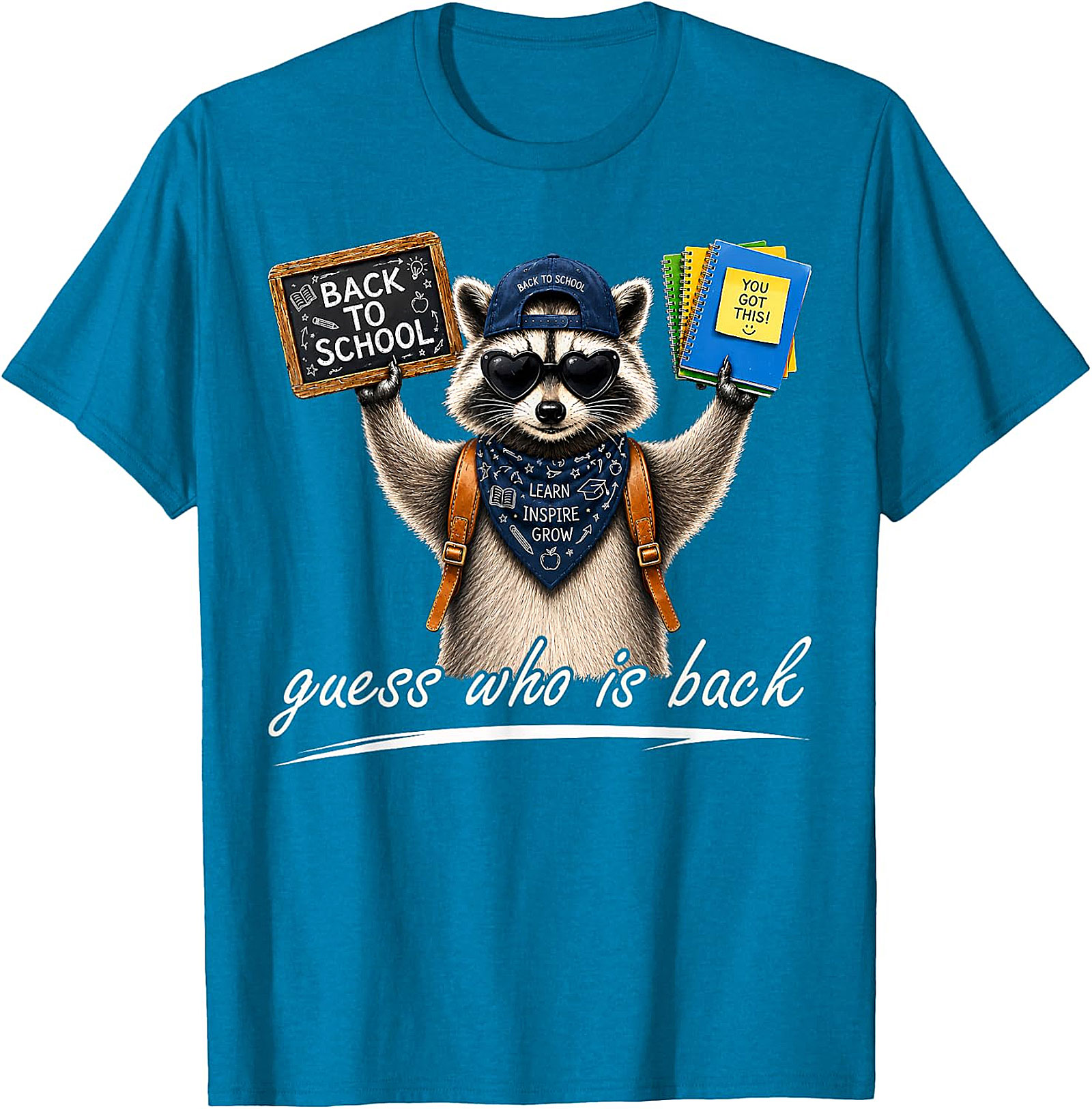 Cool Raccoon Back to School Tee | "Guess Who Is Back"