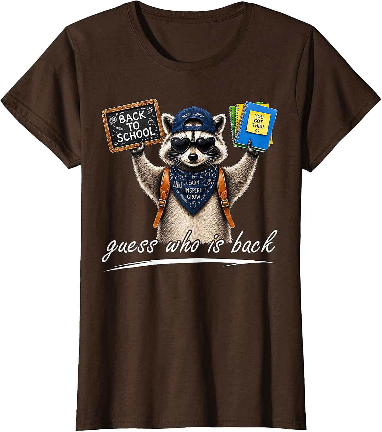 Cool Raccoon Back to School Tee | "Guess Who Is Back"