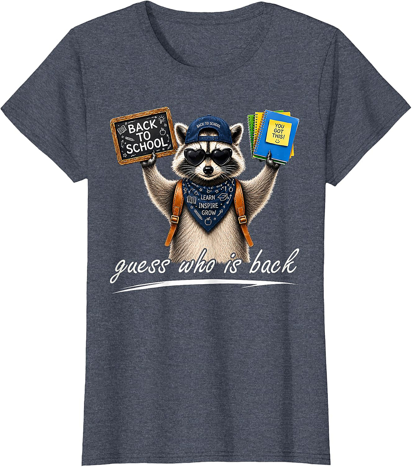 Cool Raccoon Back to School Tee | "Guess Who Is Back"