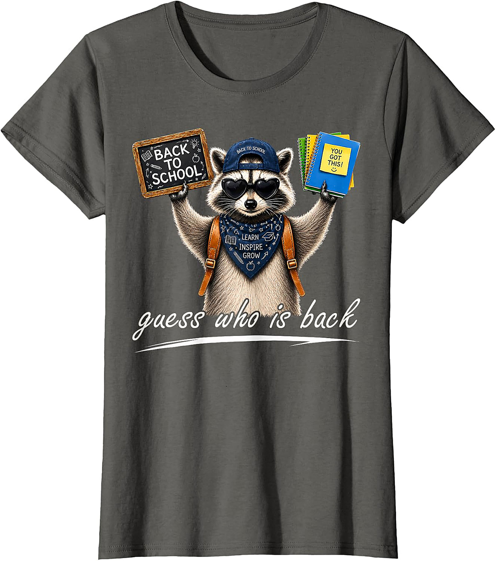 Cool Raccoon Back to School Tee | "Guess Who Is Back"