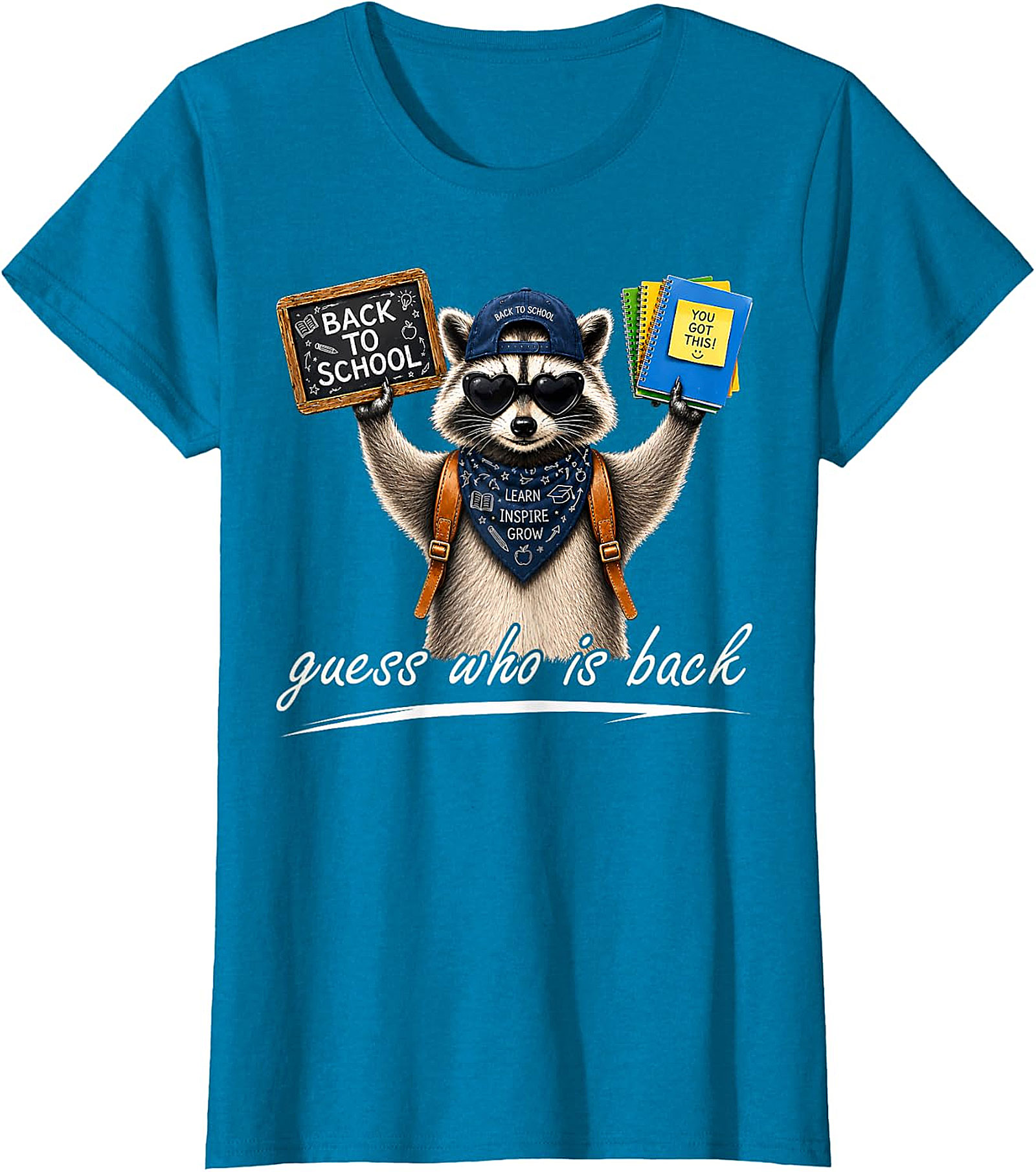 Cool Raccoon Back to School Tee | "Guess Who Is Back"
