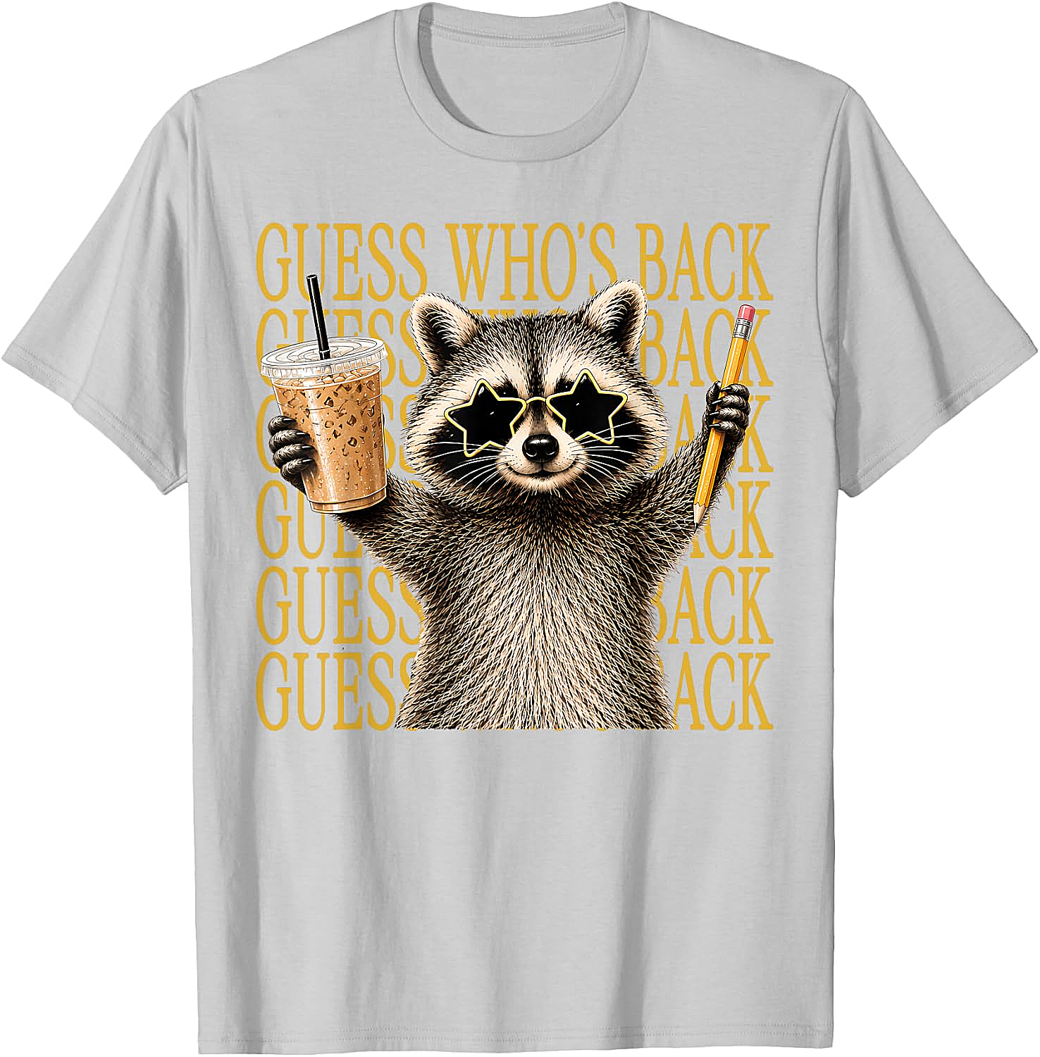 Funny Back to School Raccoon Tee Teacher & Kids Shirt