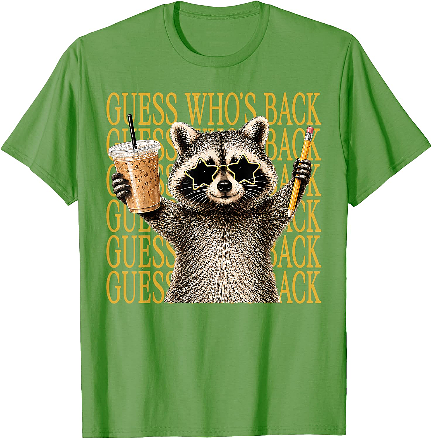 Funny Back to School Raccoon Tee Teacher & Kids Shirt