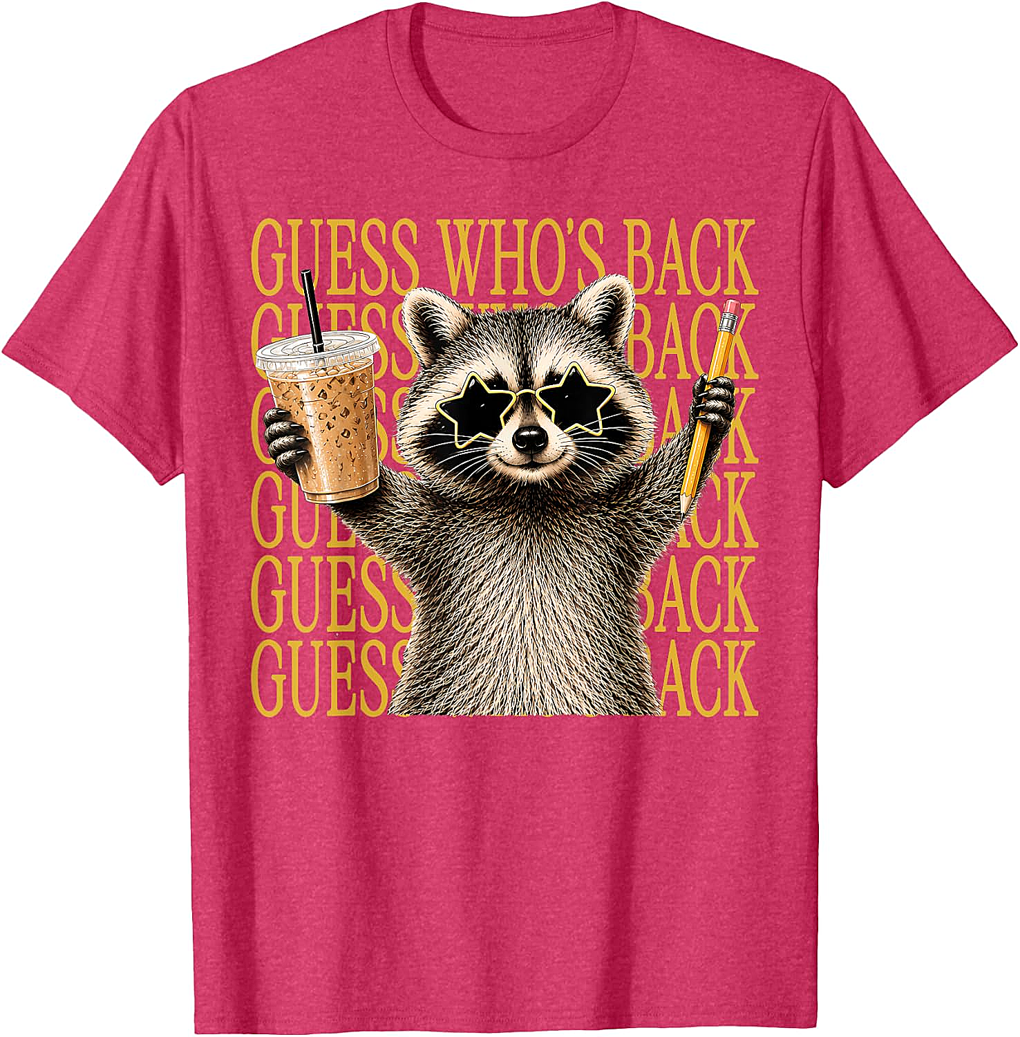 Funny Back to School Raccoon Tee Teacher & Kids Shirt