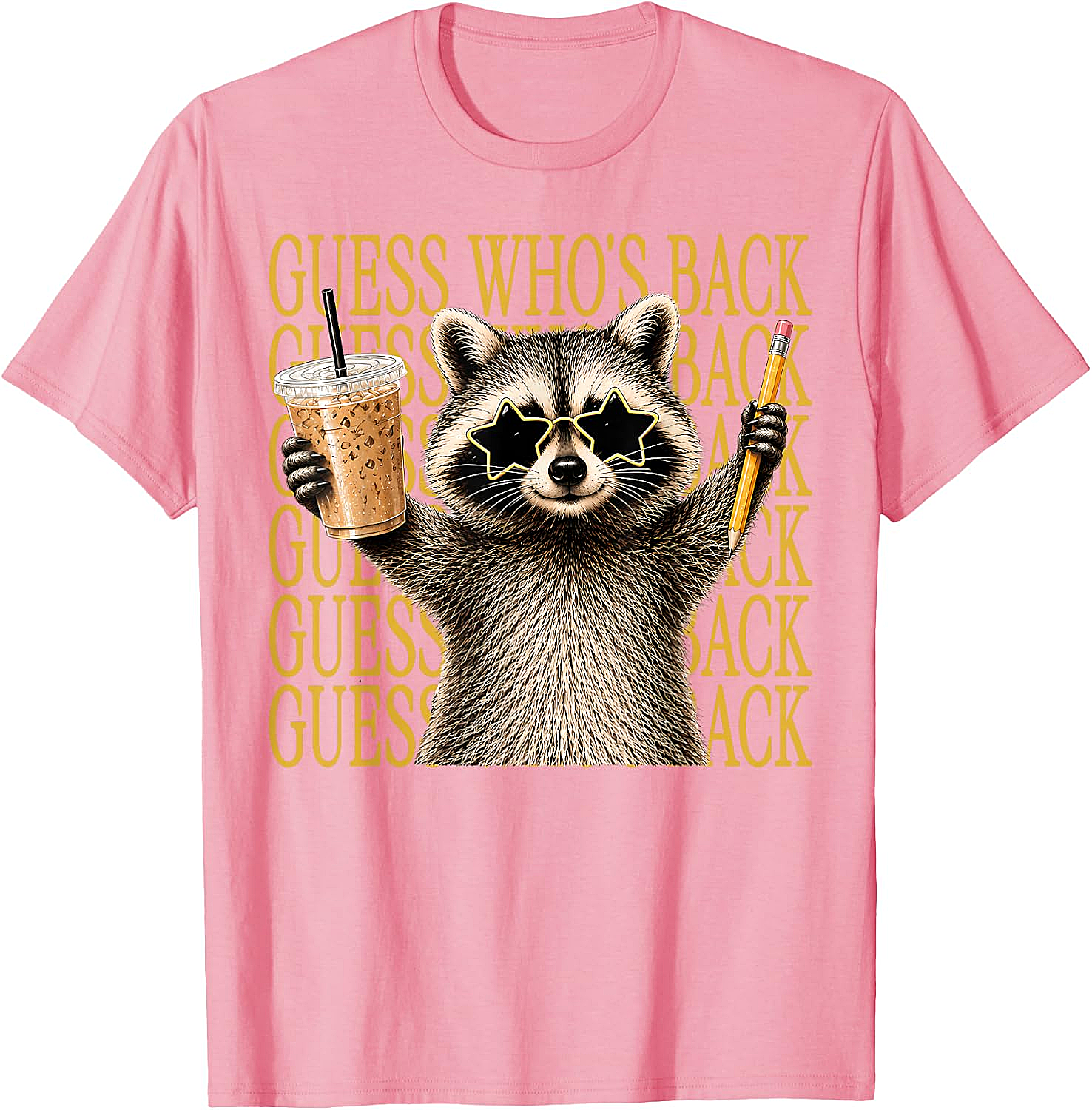 Funny Back to School Raccoon Tee Teacher & Kids Shirt