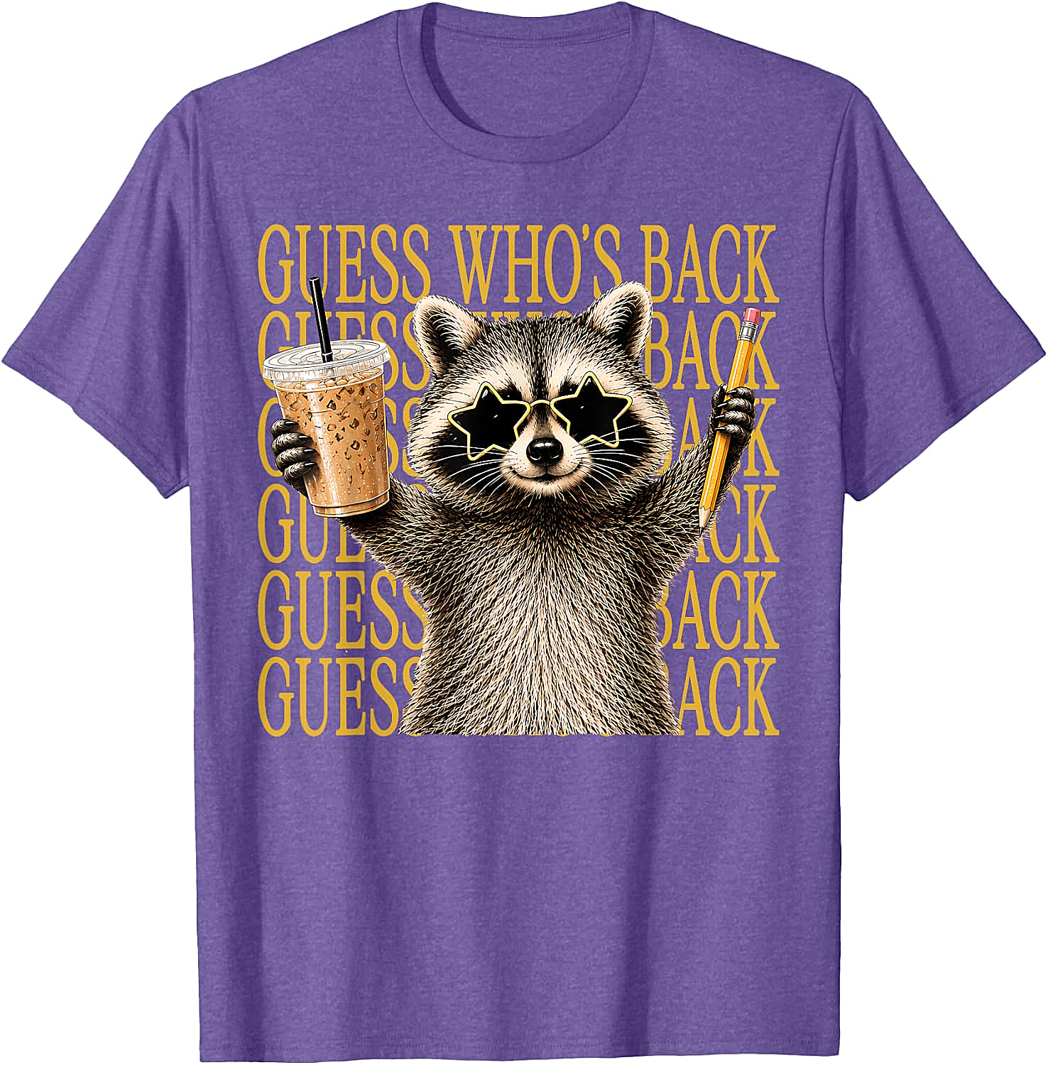 Funny Back to School Raccoon Tee Teacher & Kids Shirt
