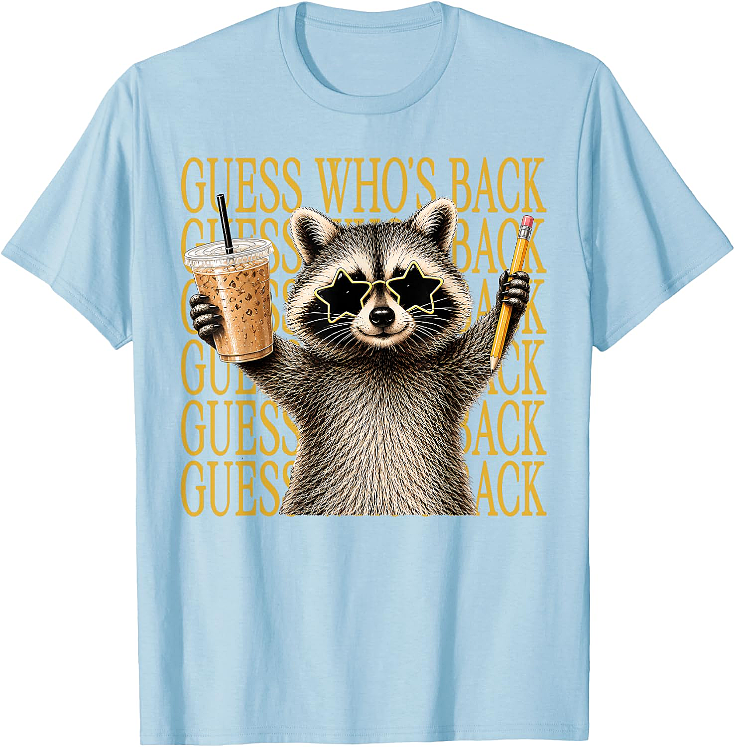 Funny Back to School Raccoon Tee Teacher & Kids Shirt