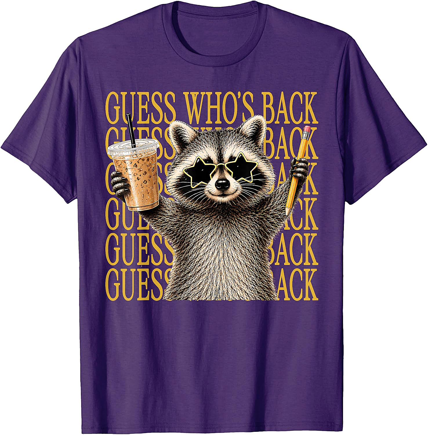 Funny Back to School Raccoon Tee Teacher & Kids Shirt