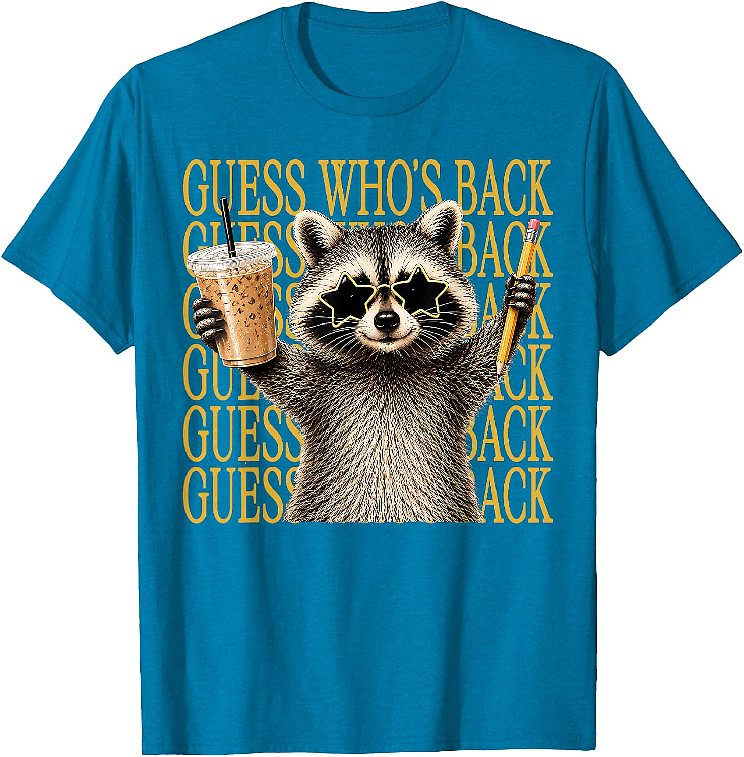 Funny Back to School Raccoon Tee Teacher & Kids Shirt