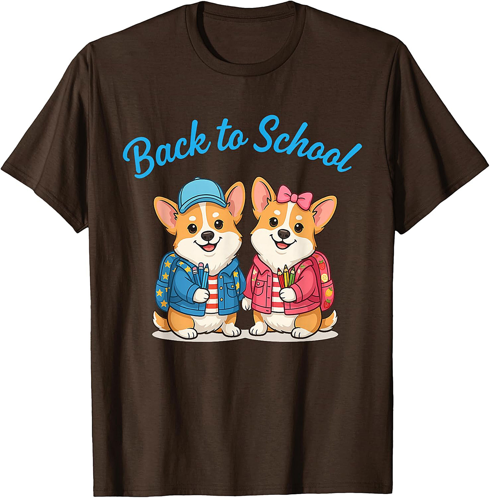 Cute Corgi Back to School T-Shirt - Student & Teacher Gift