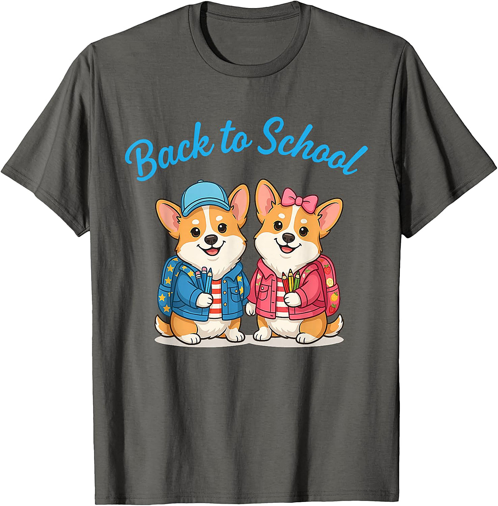 Cute Corgi Back to School T-Shirt - Student & Teacher Gift