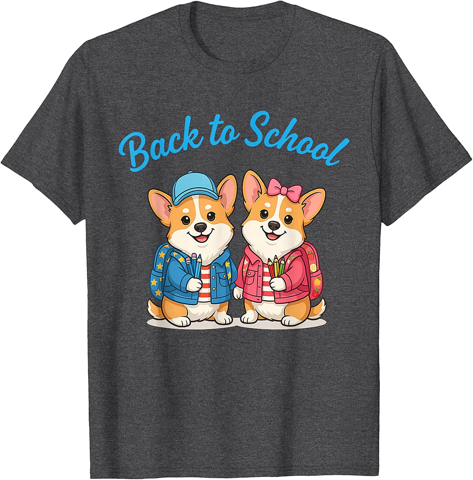 Cute Corgi Back to School T-Shirt - Student & Teacher Gift