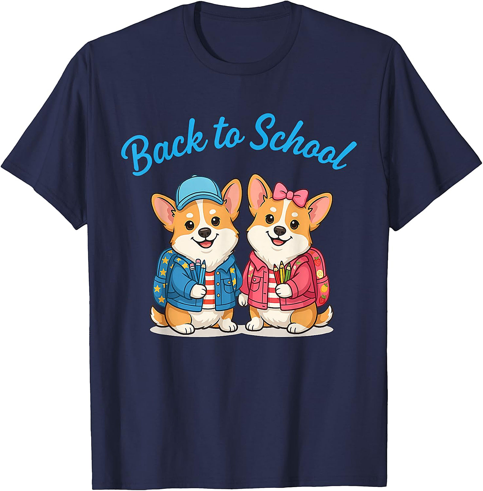 Cute Corgi Back to School T-Shirt - Student & Teacher Gift