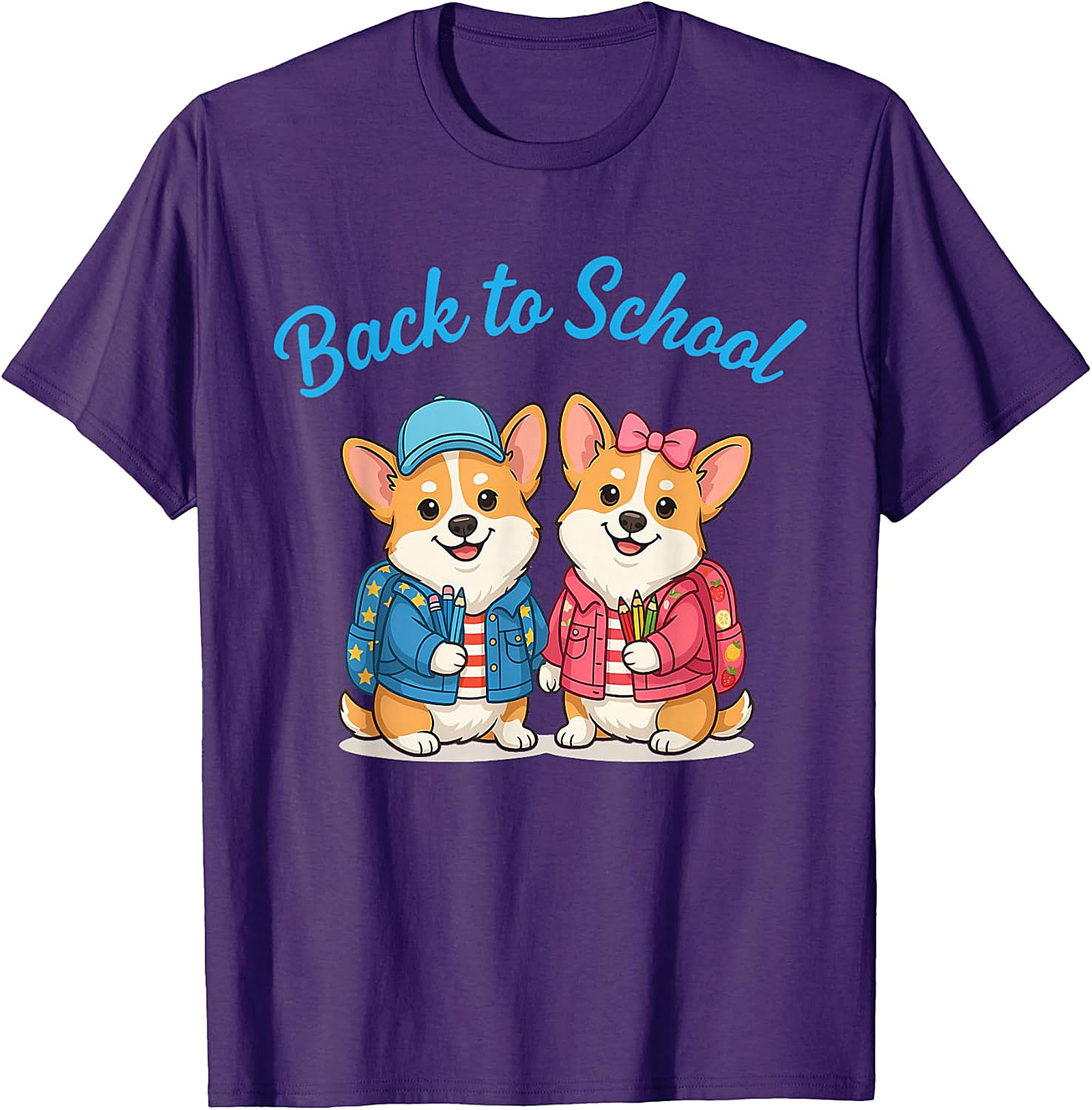Cute Corgi Back to School T-Shirt - Student & Teacher Gift