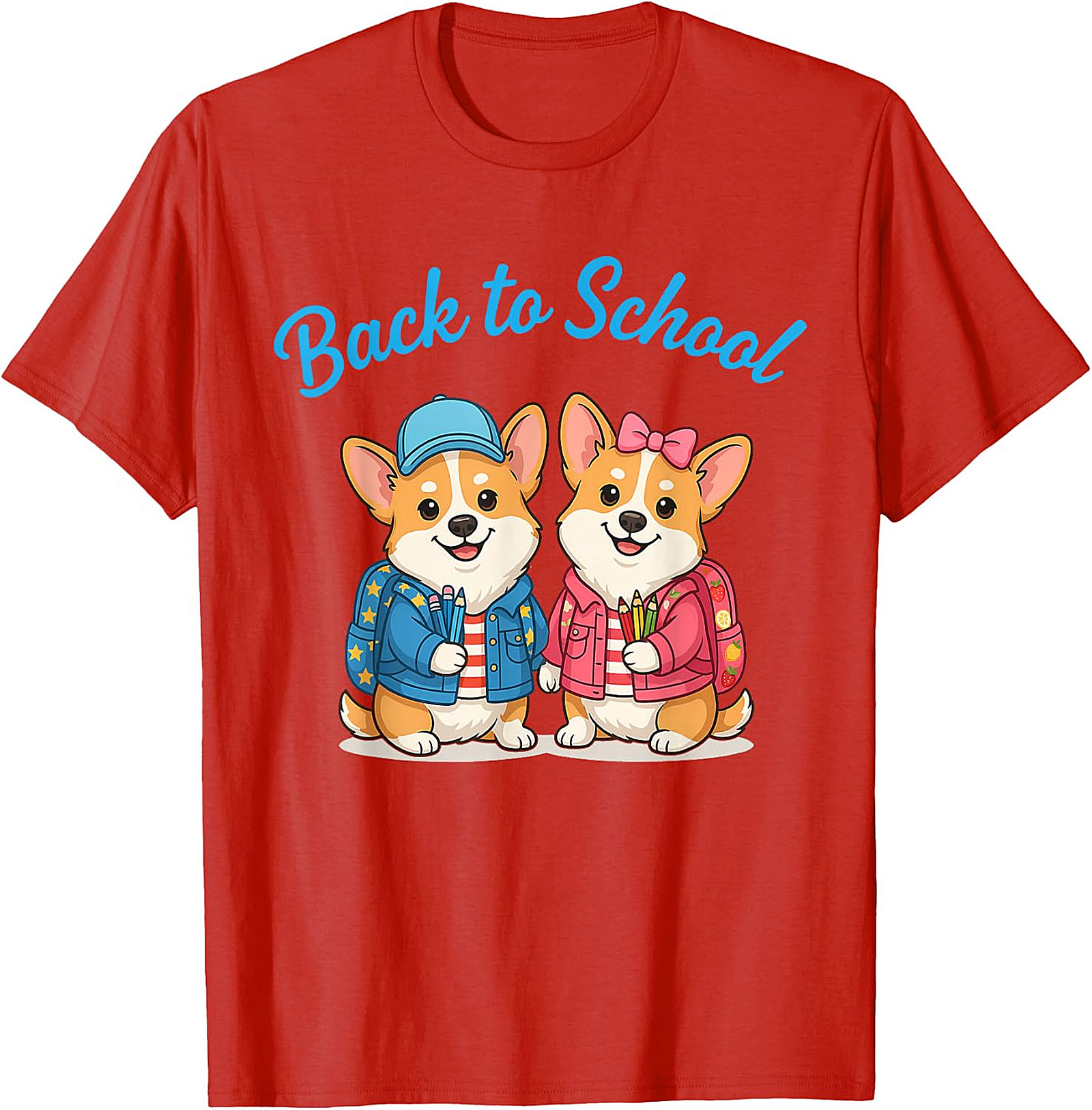 Cute Corgi Back to School T-Shirt - Student & Teacher Gift