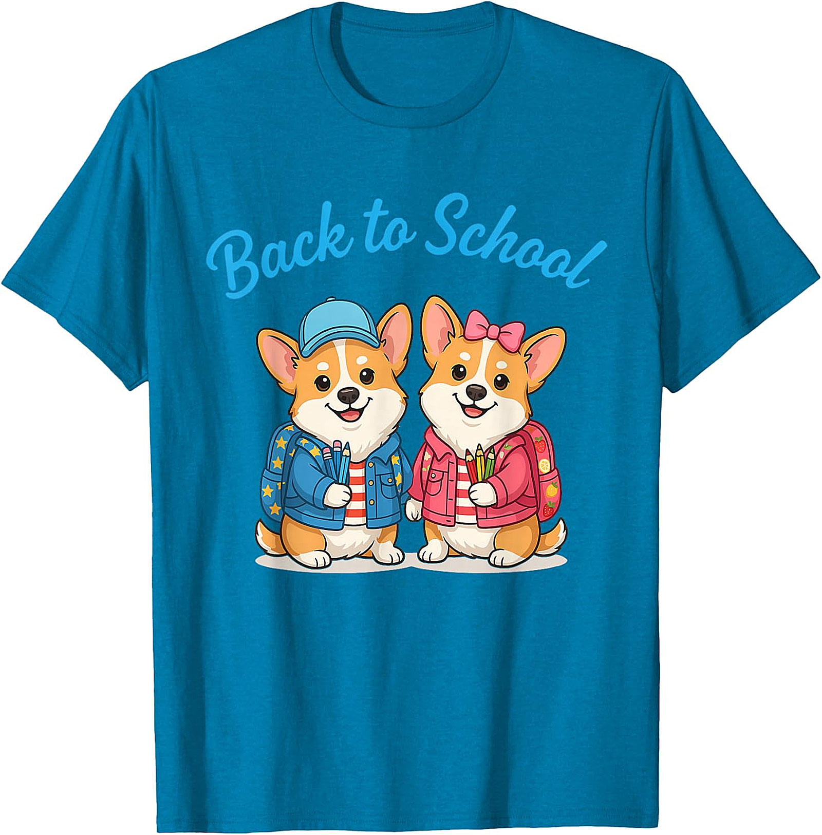 Cute Corgi Back to School T-Shirt - Student & Teacher Gift
