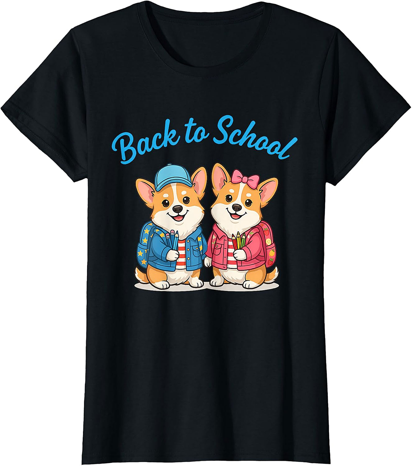 Cute Corgi Back to School T-Shirt - Student & Teacher Gift