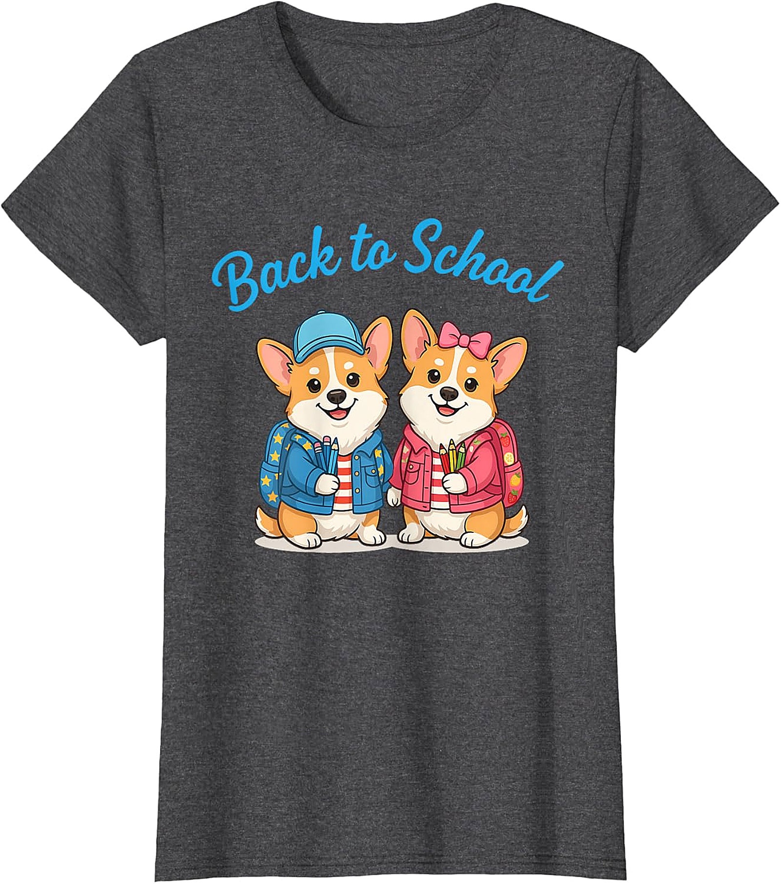 Cute Corgi Back to School T-Shirt - Student & Teacher Gift