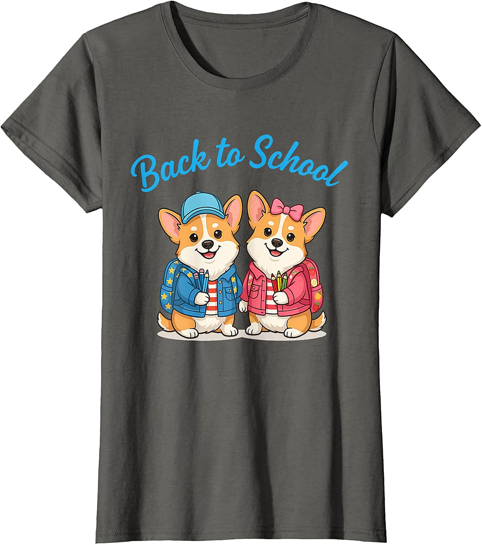 Cute Corgi Back to School T-Shirt - Student & Teacher Gift
